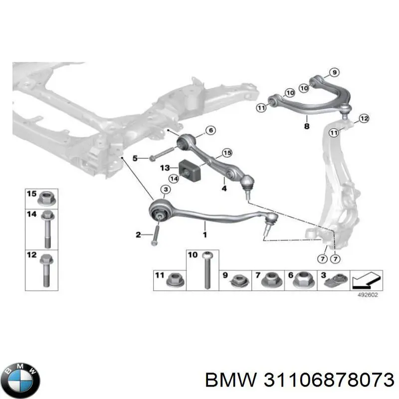 Важіль незалежної підвіски на BMW X7 (G07)