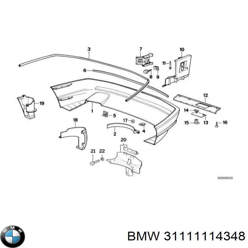 Шайба форсунки верхня BMW 31111114348 ціна, від 2.19 USD