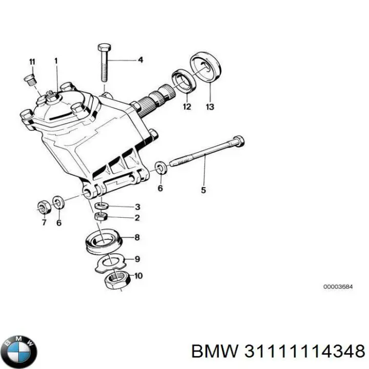 Купити 31111114348 BMW Шайба форсунки верхня