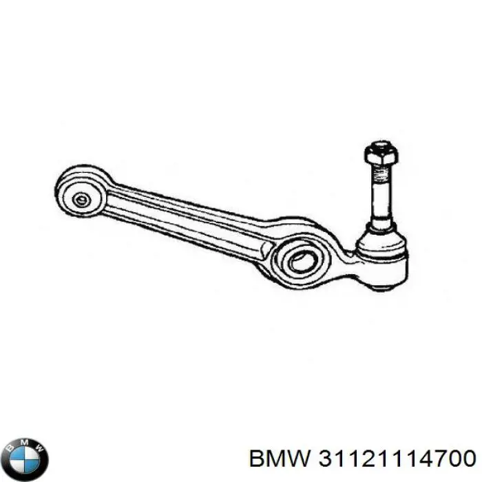 Важіль задньої підвіски верхній, лівий 31121114700 BMW