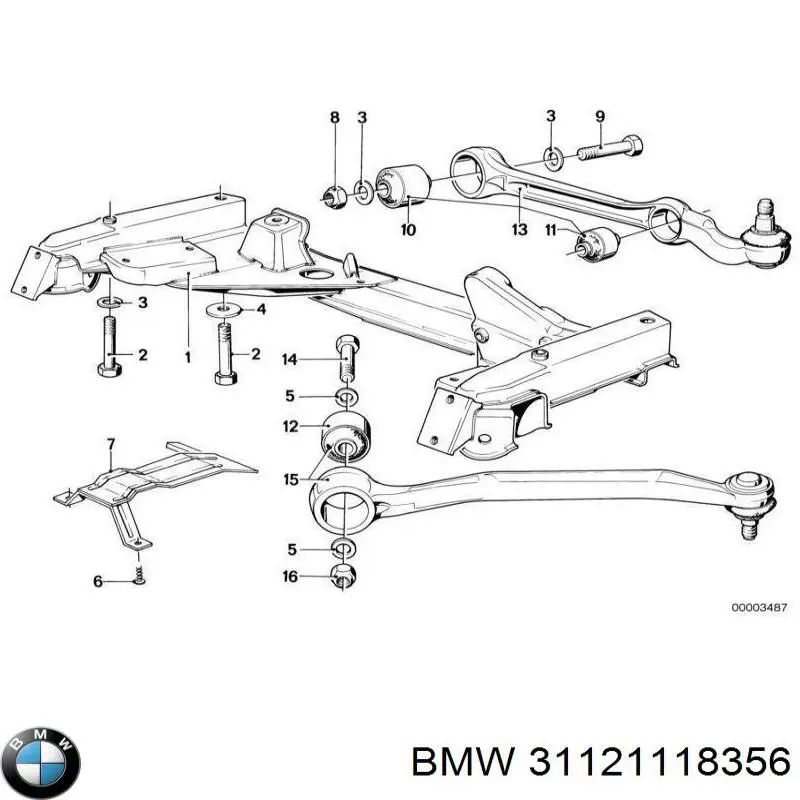 Важіль підвіски на BMW 7 E23