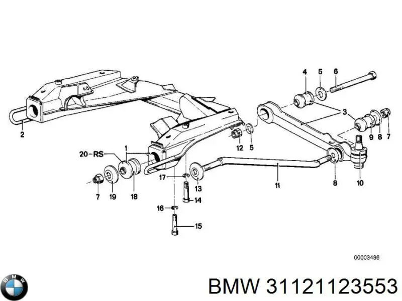  BMW 31121123553 ціна, від 65.65 USD