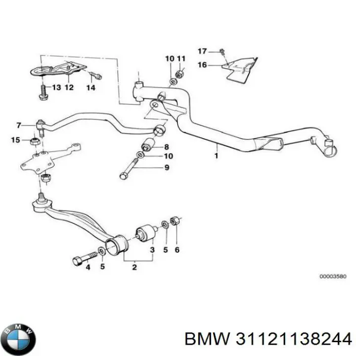 31121138244 BMW Балка передньої підвіски (підрамник), передня
