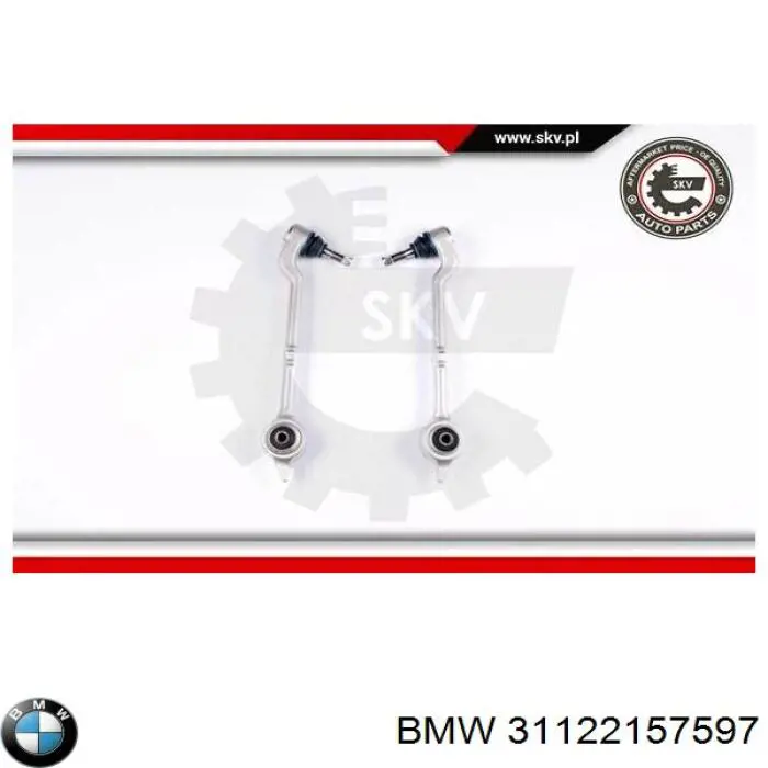 Важіль передньої підвіски нижній, лівий 31122157597 BMW