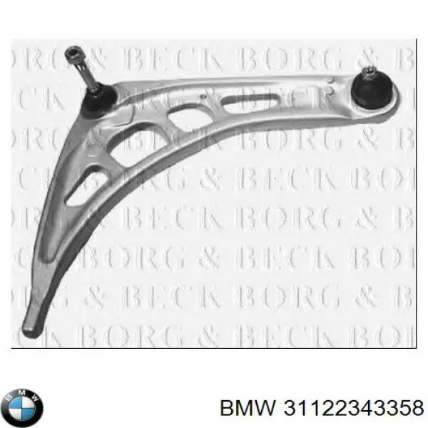 Важіль передньої підвіски нижній, правий BMW 31122343358 ціна, від 77.64 USD
