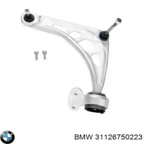 Важіль передньої підвіски нижній, лівий 31126750223 BMW