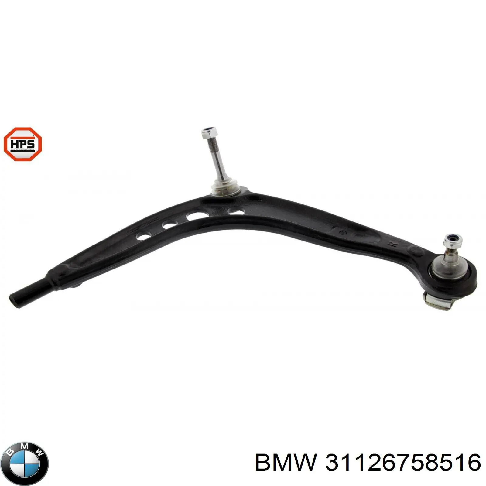 31126758516 BMW Важіль передньої підвіски нижній, правий