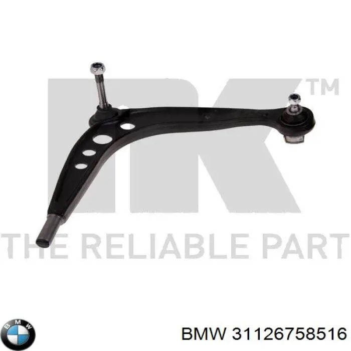 Важіль передньої підвіски нижній, правий 31126758516 BMW