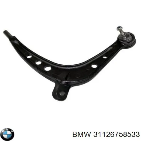Важіль передньої підвіски нижній, лівий 31126758533 BMW