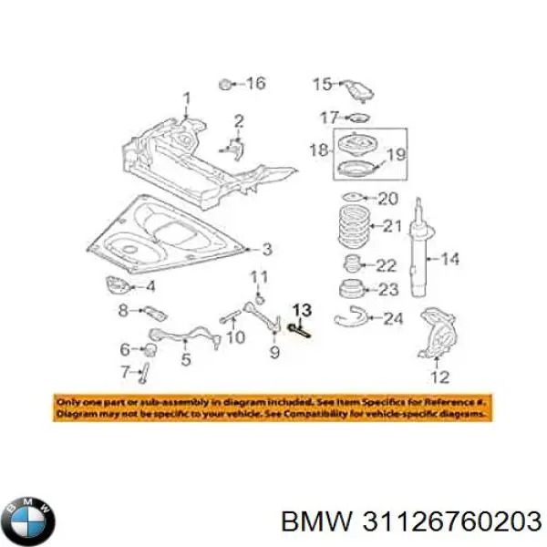 Болт ступицы BMW 31126760203