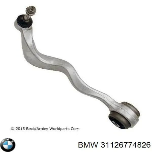 Важіль передньої підвіски нижній, правий 31126774826 BMW