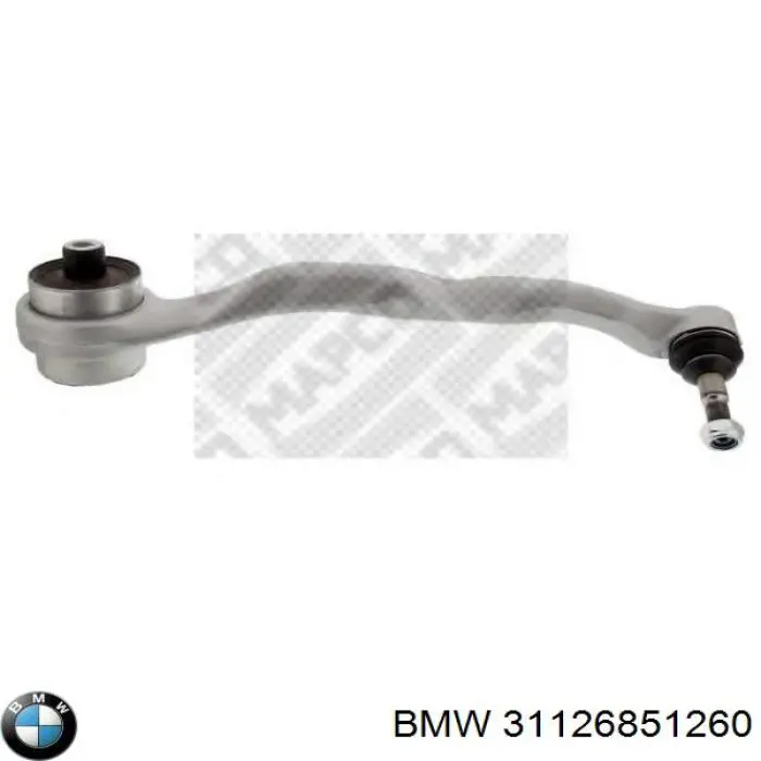 Важіль передньої підвіски нижній, правий BMW 31126851260 ціна, від 41.53 USD