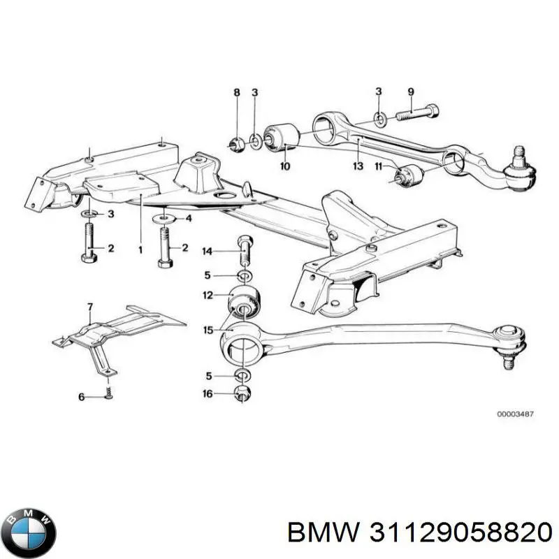 Купити 31129058820 BMW Сайлентблок передньої підвіски