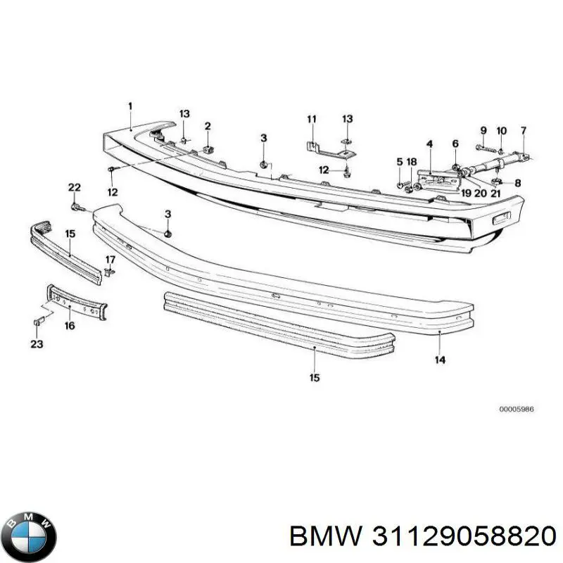 Сайлентблок нижнего переднего рычага  BMW 31129058820