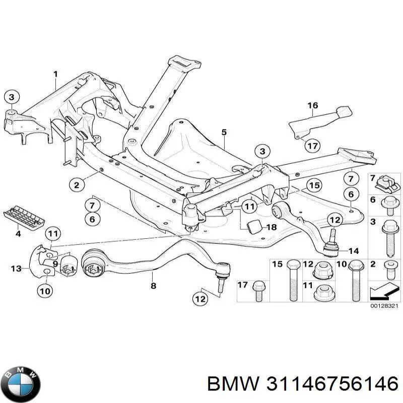  BMW 31146756146 ціна, від 5.43 USD