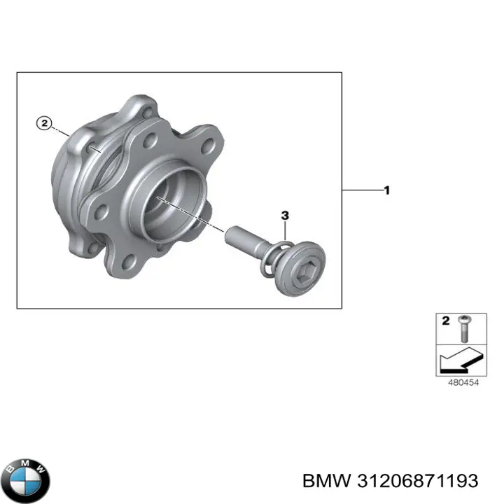 Купити 31206871193 BMW Маточини передніх коліс