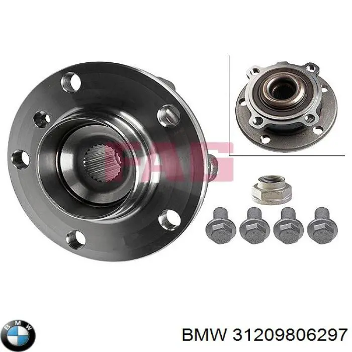 Маточина колеса передня BMW 31209806297 ціна, від 57.52 USD