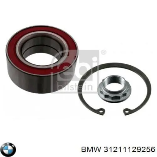Комплект підшипник маточини передньої BMW 31211129256 ціна, від 19.35 USD