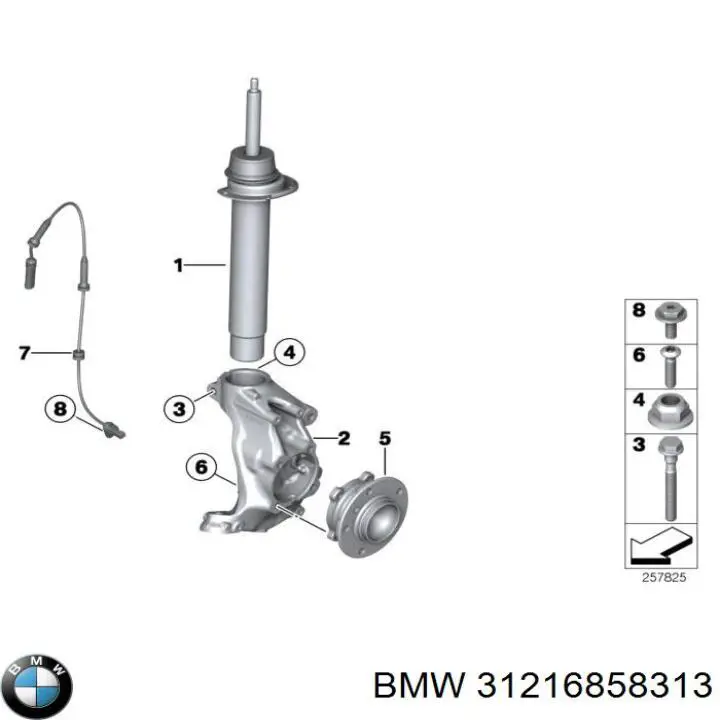 BMW 31216858313 ціна, від 207.66 USD