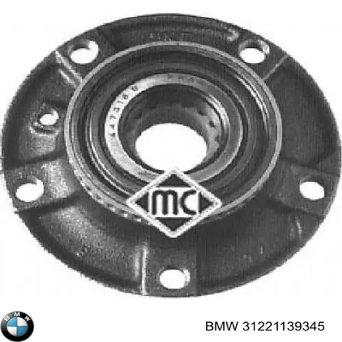 Маточина колеса передня BMW 31221139345 ціна, від 35.07 USD