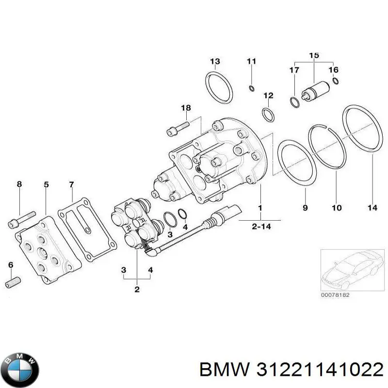 Маточина передня 31221141022 BMW