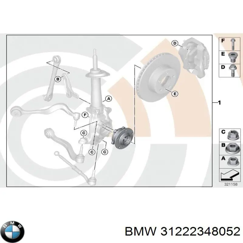  BMW 31222348052 ціна, від 187.96 USD