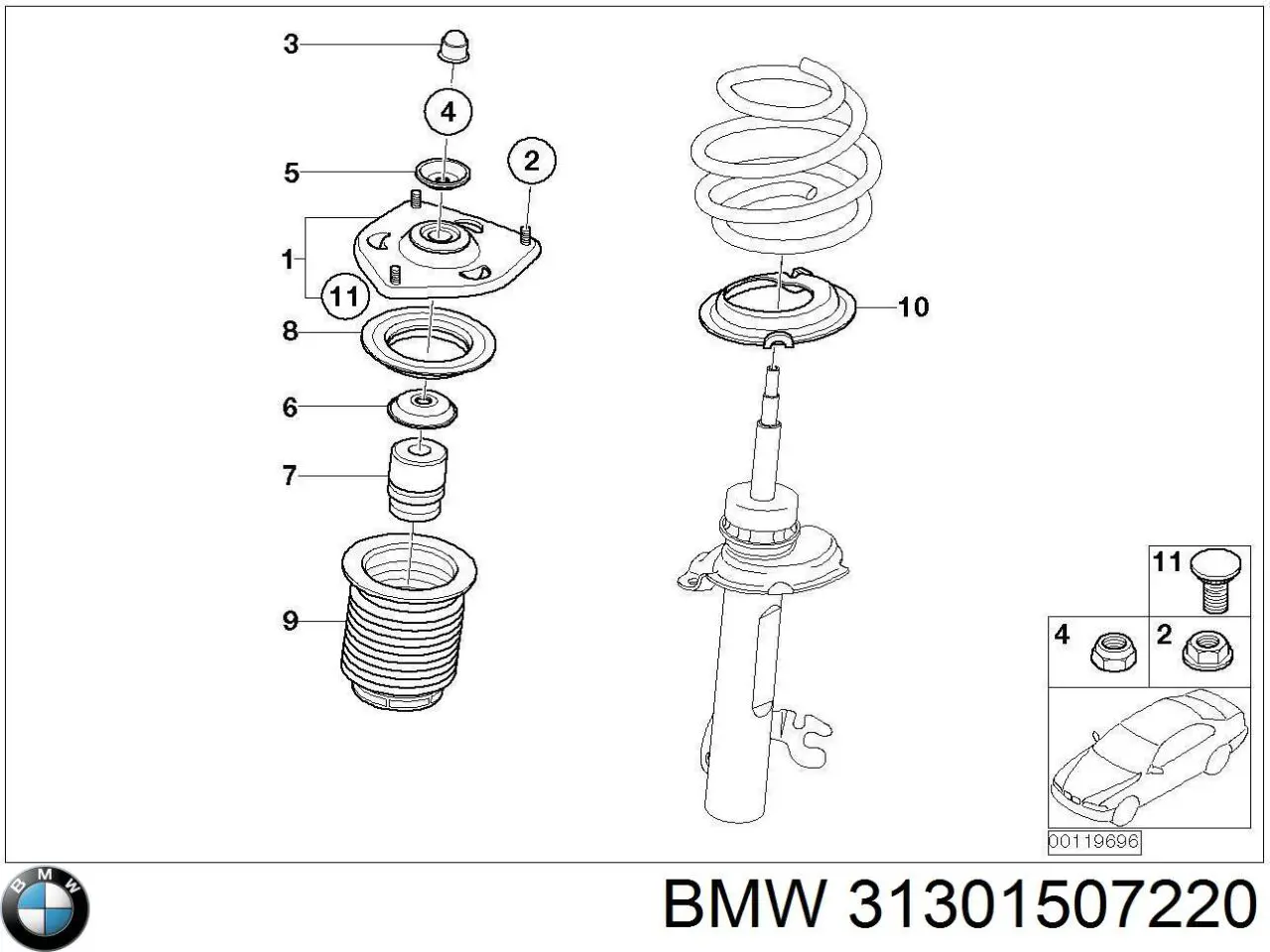  BMW 31301507220 ціна, від 25.28 USD