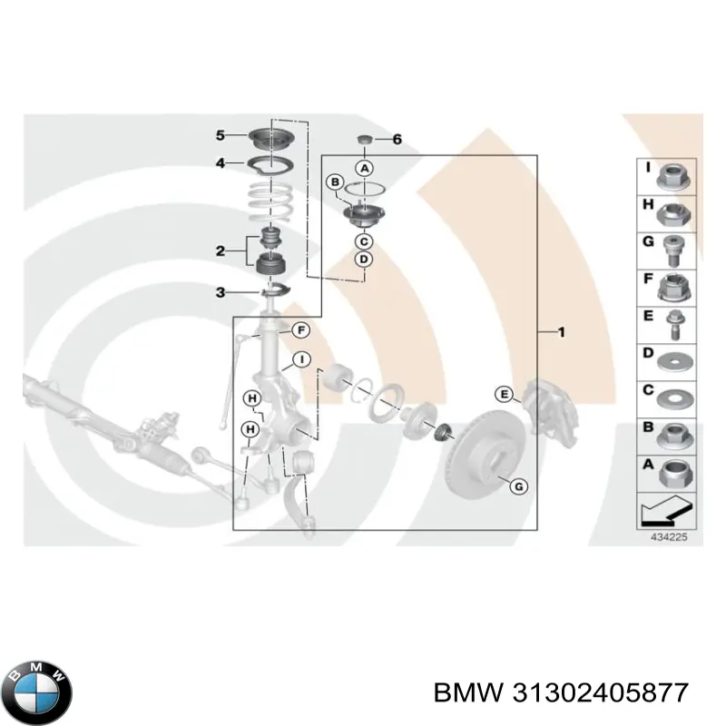 Пильник амортизатора переднього BMW 31302405877 ціна, від 27.93 USD