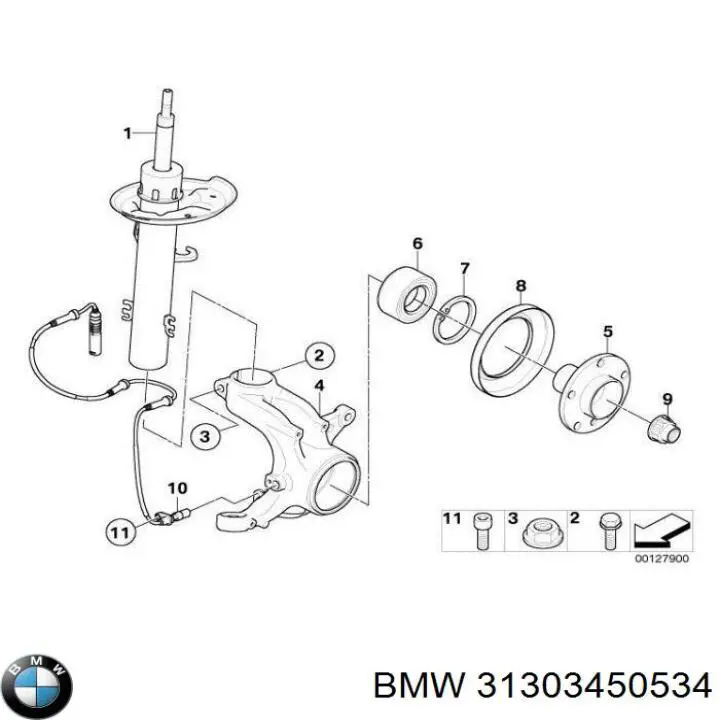Купити 31303450534 BMW Прокладка адаптера маслянного фільтра