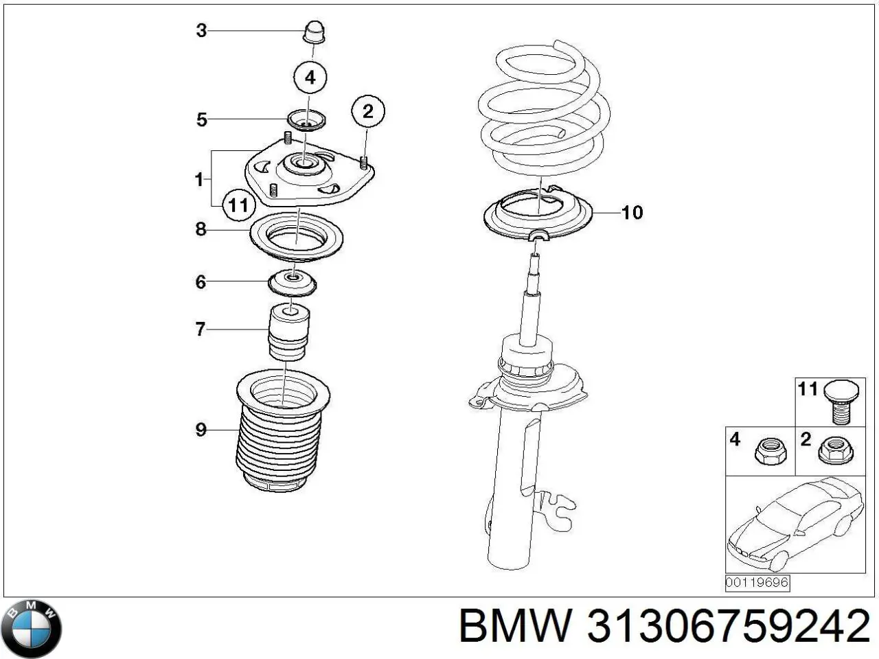  BMW 31306759242 ціна, від 34.60 USD