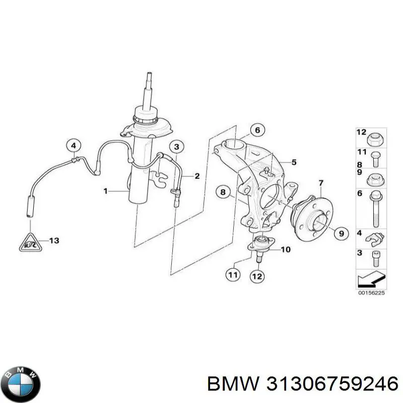 31306759246 BMW Амортизатор передньої підвіски