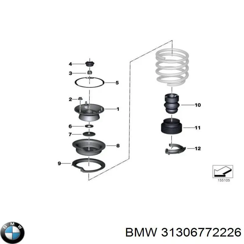 Купити 31306772226 BMW 