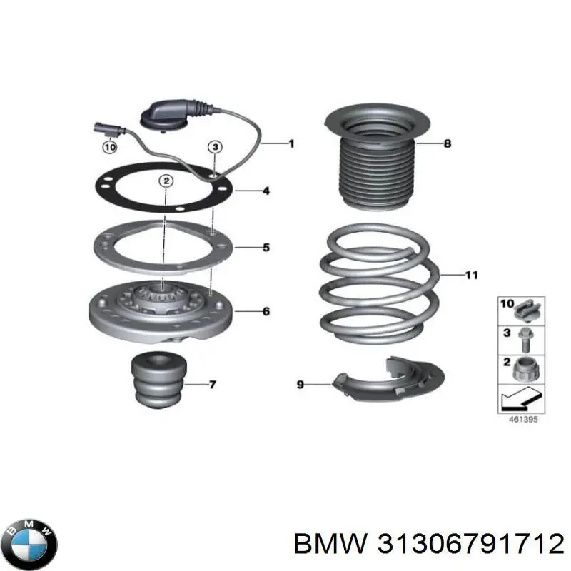 Пильник амортизатора переднього BMW 6791712 ціна, від 8.98 USD