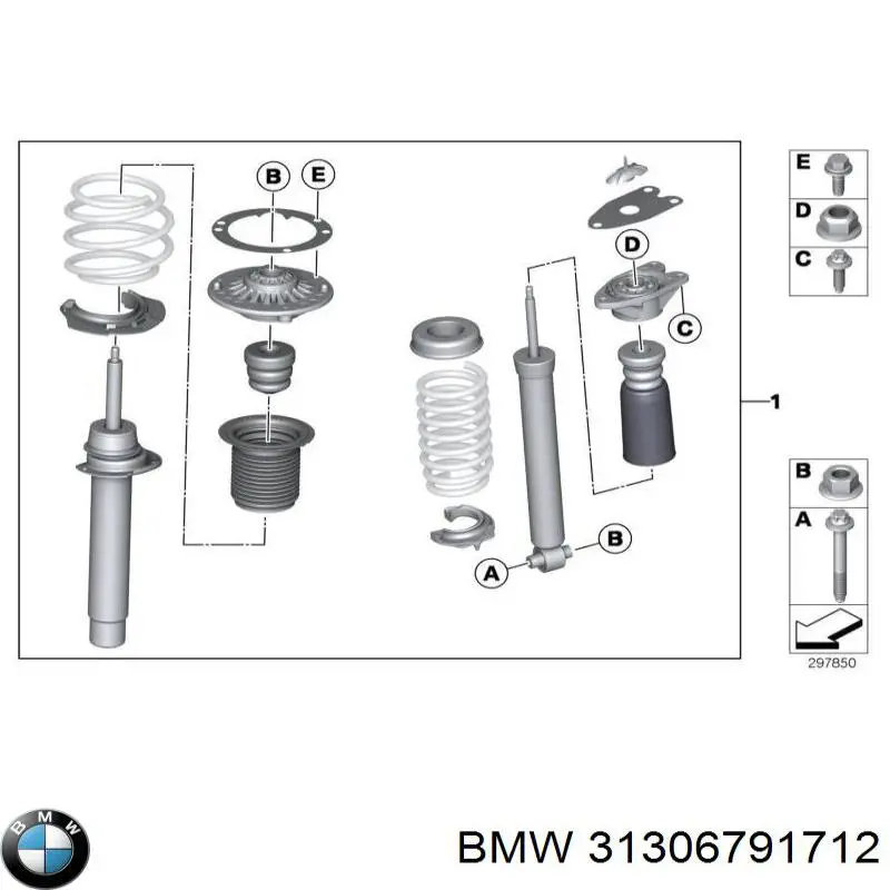 Купити 6791712 BMW Пильник амортизатора переднього