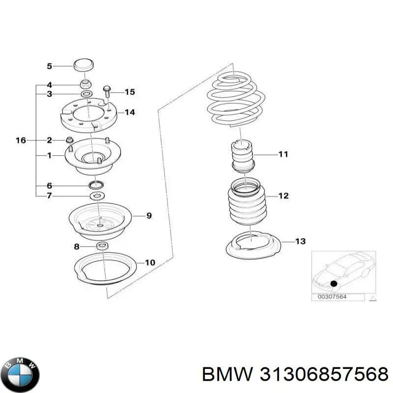 Головний патрубок витратоміра повітря (черепаха) BMW 31306857568 ціна, від 12.39 USD