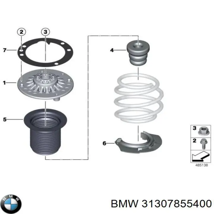 Купити 31307855400 BMW Болт переднього важеля