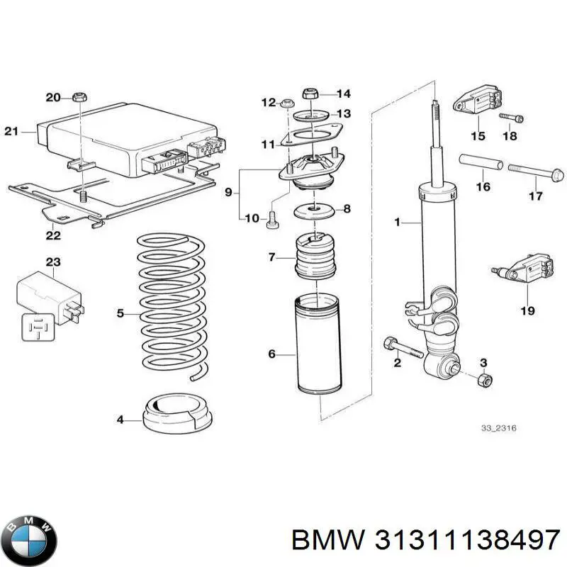  BMW 31311138497 ціна, від 1074.21 USD
