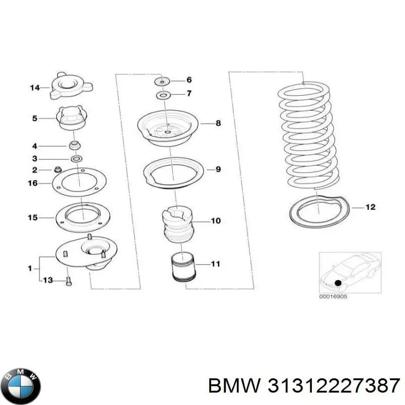Купити 31312227387 BMW 