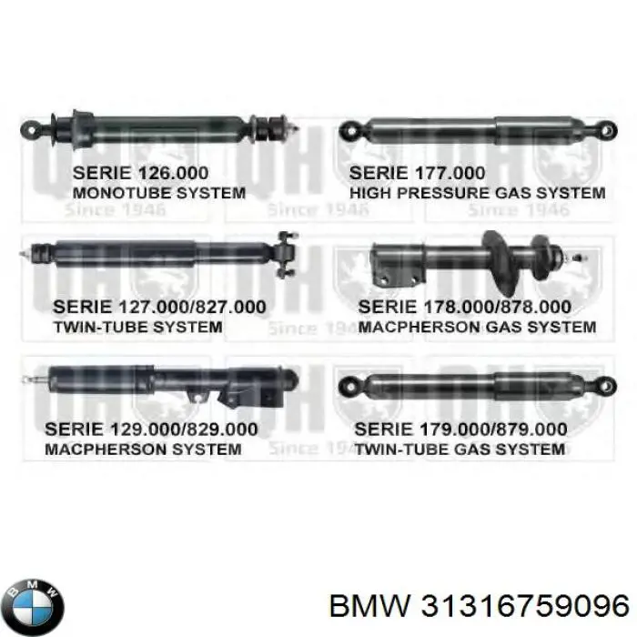 Стійка передня права BMW 31316759096