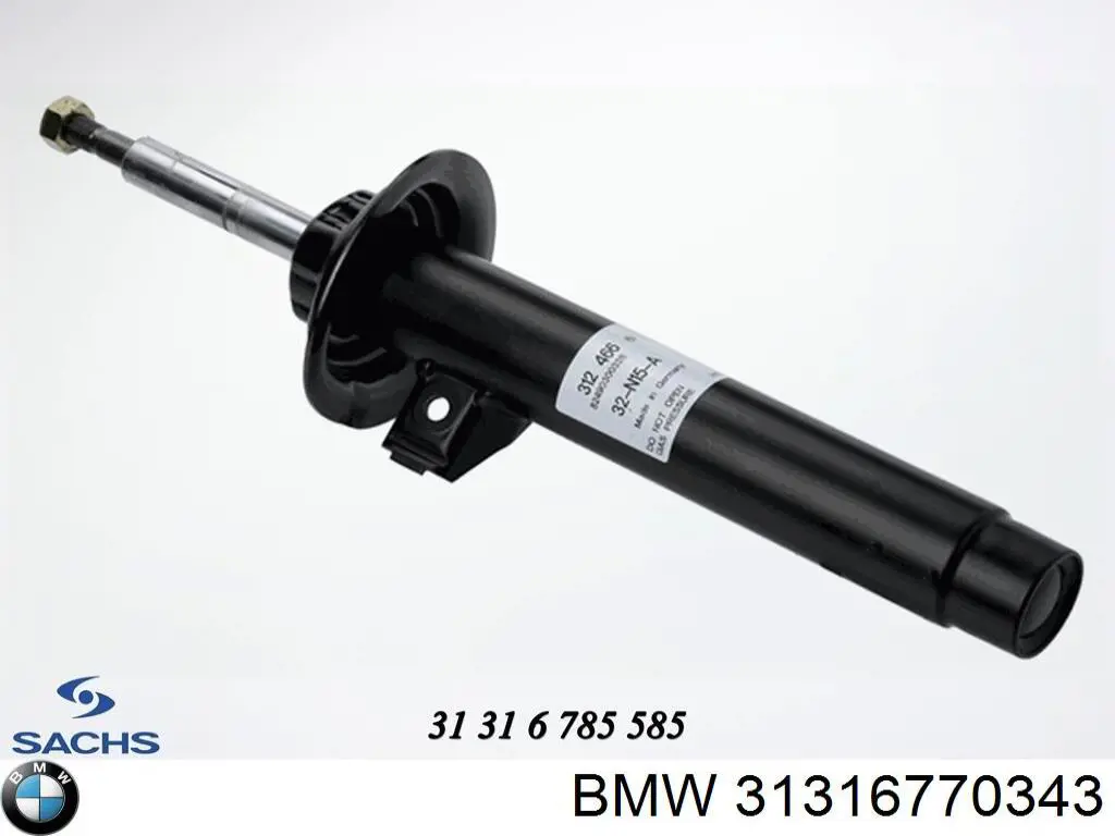 Амортизатор передньої підвіски, лівий BMW 31316761893 ціна, від 137.39 USD