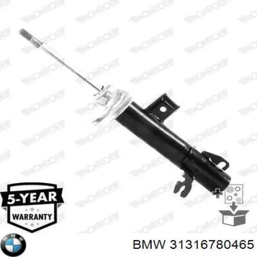 Амортизатор передньої підвіски, лівий BMW 31316780465 ціна, від 69.72 USD