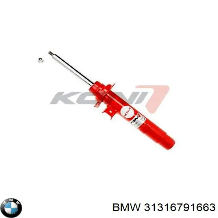 Стойка амортизатора передняя BMW 31316791663 ціна, від 59.11 USD