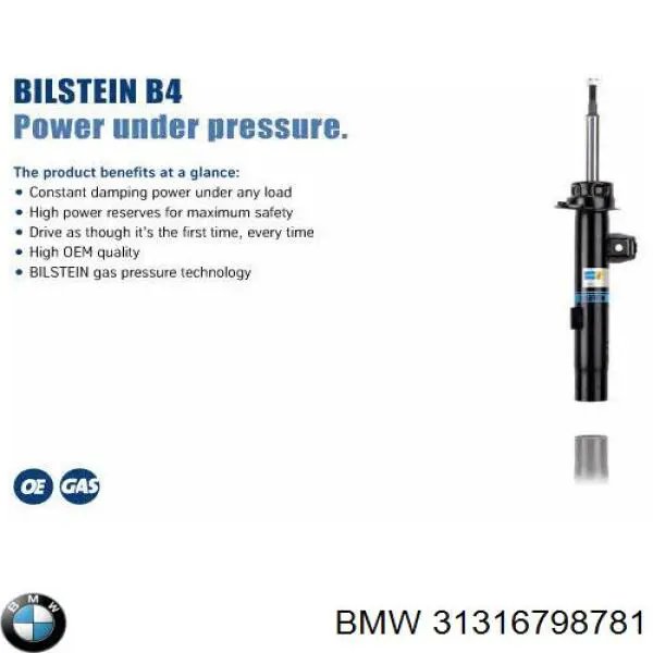 Купити 31316798781 BMW Амортизатора передній лівий