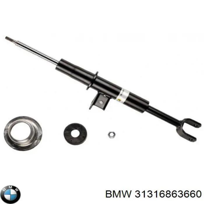 Амортизатор передній, правий BMW 31316863660 ціна, від 50.67 USD
