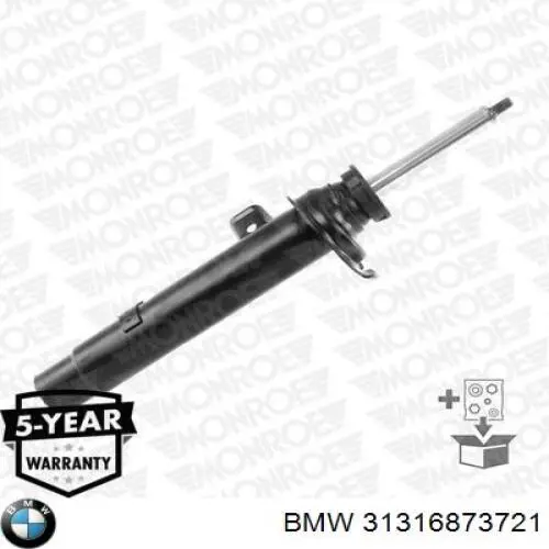 Стойка амортизатора передняя BMW 31316873721 ціна, від 51.25 USD