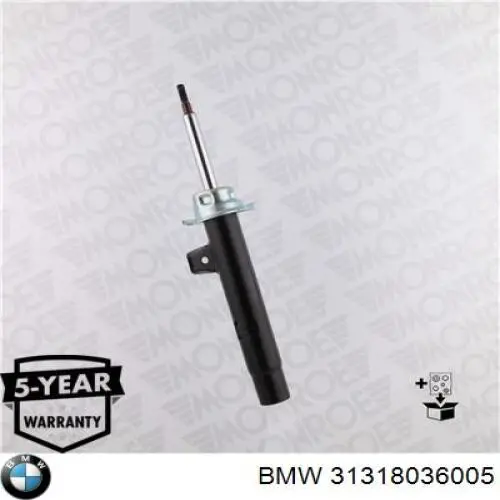 Амортизатор передньої підвіски, лівий BMW 31318036005 ціна, від 70.74 USD