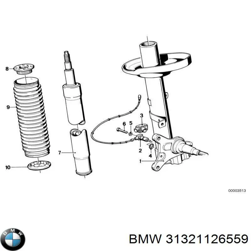 Купити 31321126559 BMW Амортизатор передньої підвіски