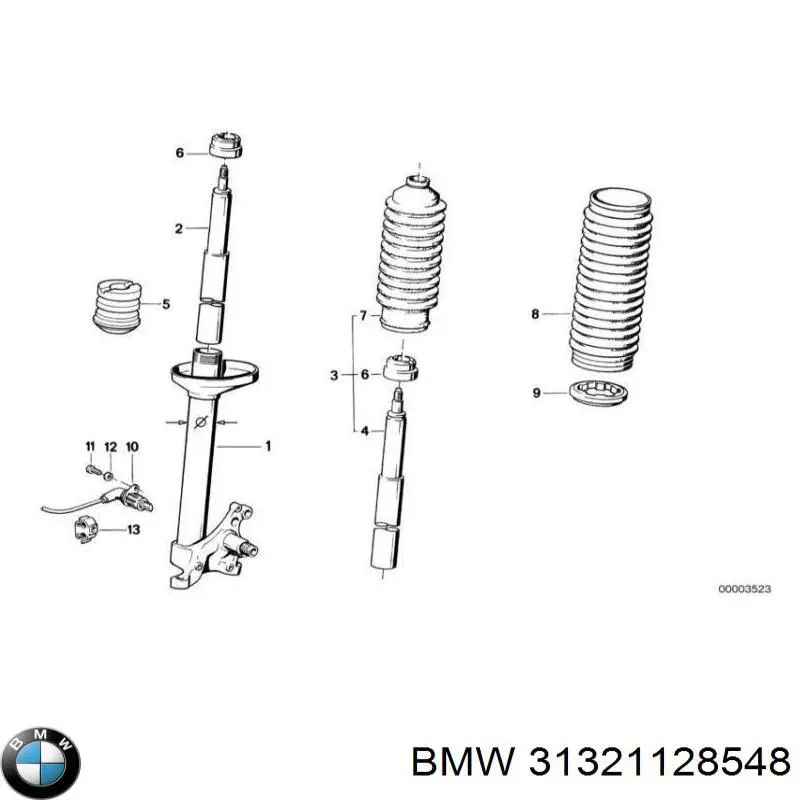 Головний патрубок витратоміра повітря (черепаха) BMW 31321128548 ціна, від 28.43 USD