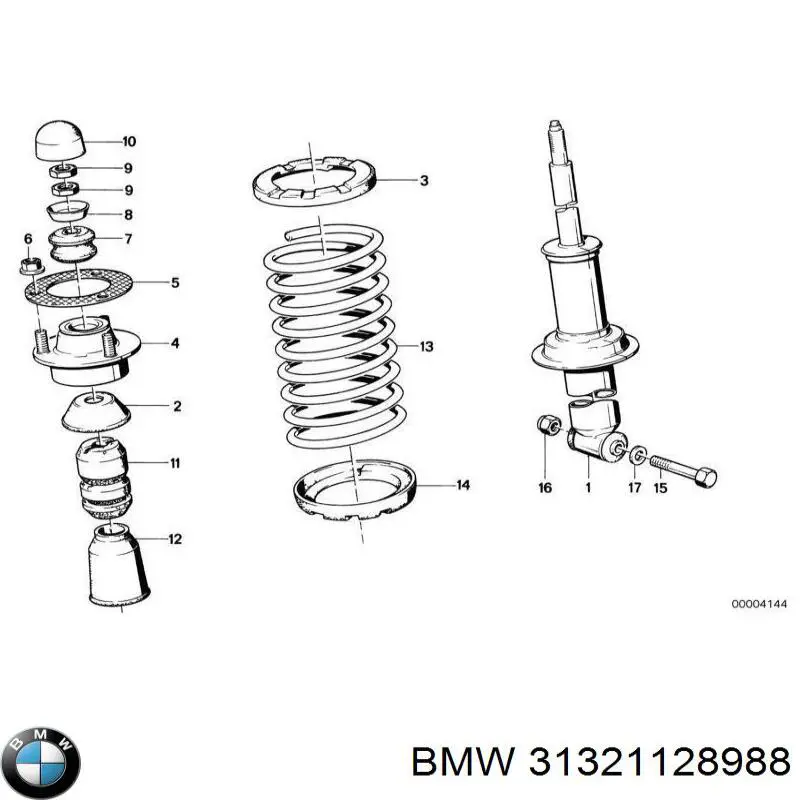 31321128988 BMW Стійка передня