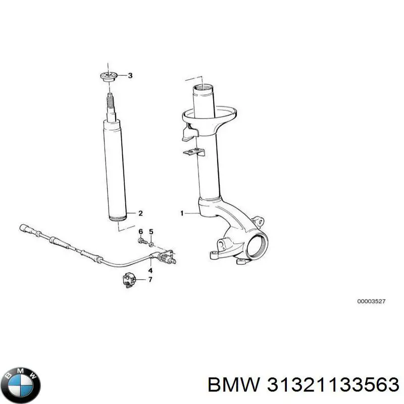 Амортизатор передній 31321133563 BMW